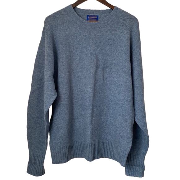 Pendleton Blue Wool Sweater Sz L - Picture 1 of 3